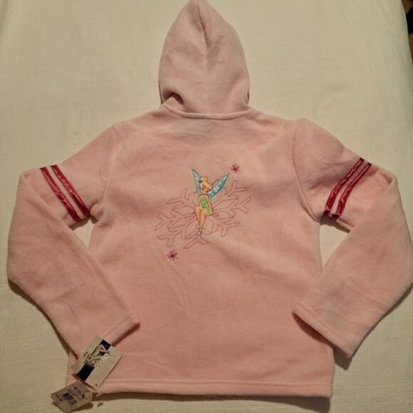 Disney Tinkerbell girls size Medium or 10/12 fleece zip up jacket, New - Picture 5 of 6